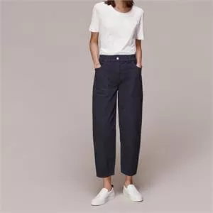 Whistles Tessa Black Casual Trousers
